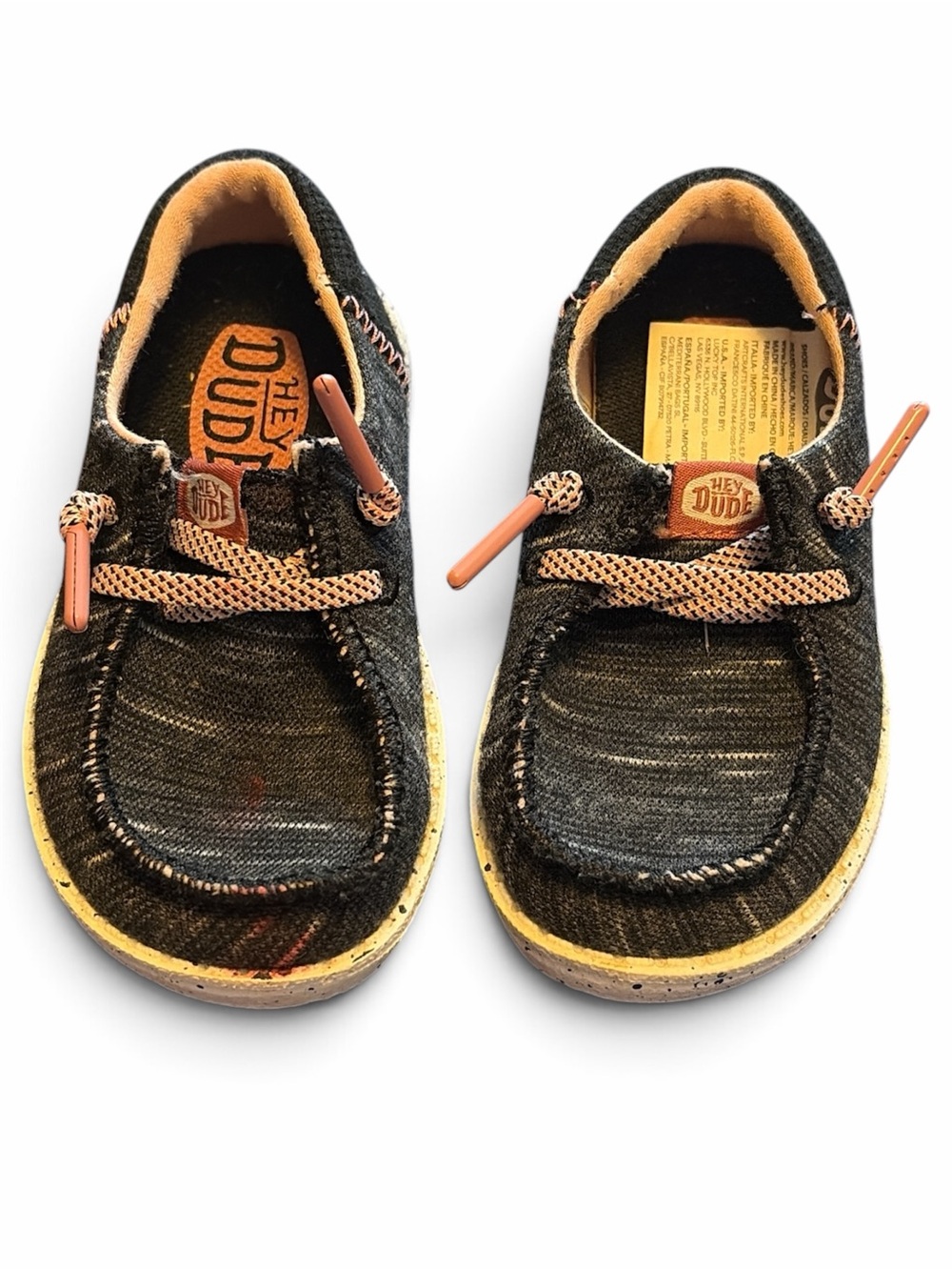 Hey Dude Kids' Black Casual Slip-On Shoes 6K